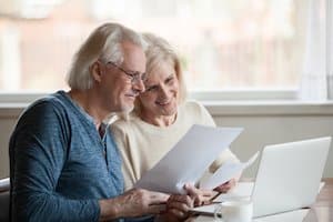 older couple on laptop