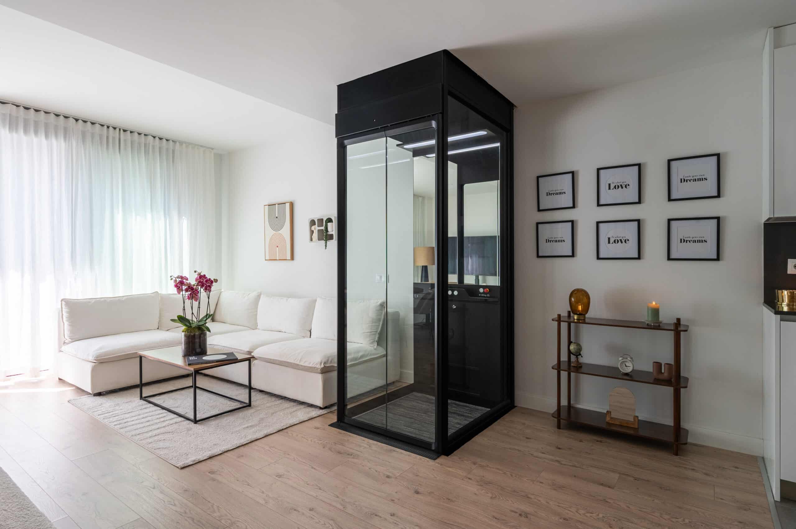 Aritco Compact Home Lift in a modern home