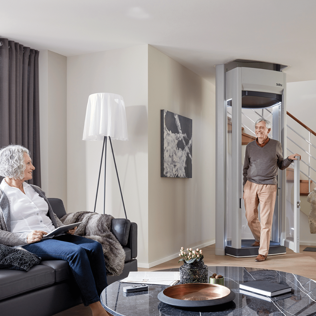Modern home lift adaptations for independent ageing for elderly, home lift service