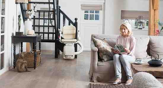 Stairlift on a staircase
